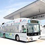 中部国際空港で燃料電池バスに乗る！