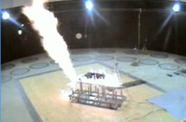 Explosion Resistant Fire Test Cell